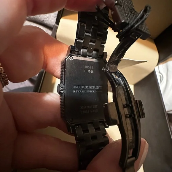 Ladies Burberry Pyramid Bracelet Watch - Picture 3 of 4